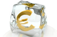 Eiswürfel mit €-Zeichen
